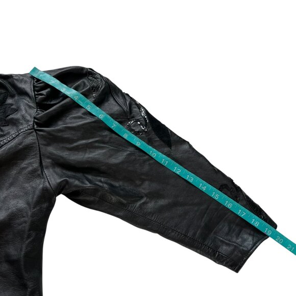 Vintage 80s leather jacket - Picture 11 of 12